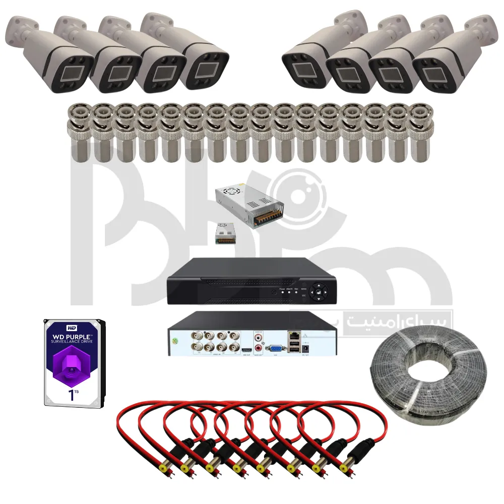 پکیج دوربین مداربسته 8 عددی