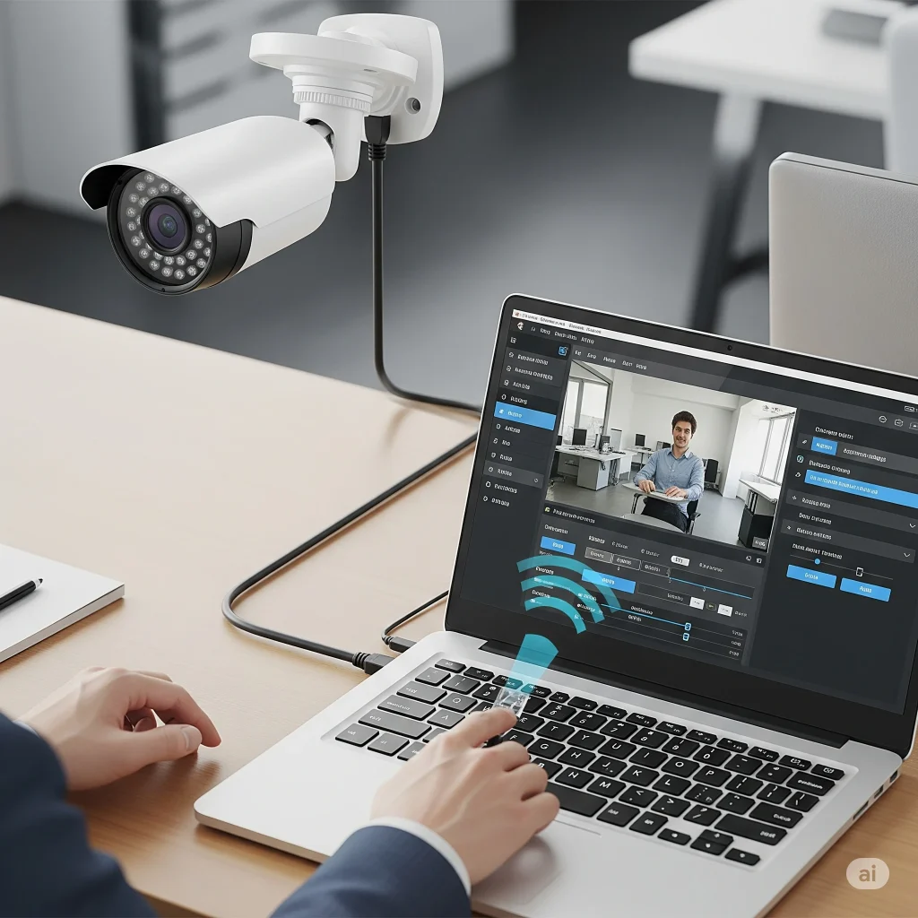 اتصال دوربین مداربسته به لپ تاپ: آموزش کامل با نکات حرفه‌ای