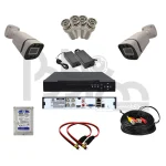 پکیج دوربین مداربسته ۲ عددی بولت F38 با DVR و هارد ۵۰۰ گیگ (مناسب منزل و مغازه)