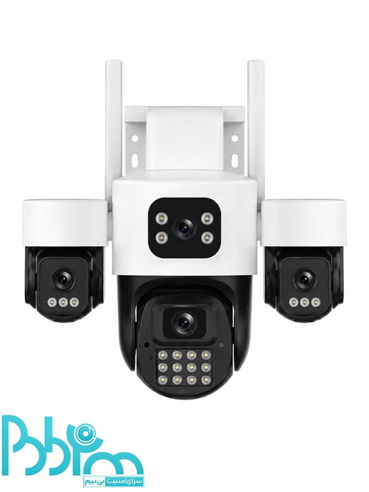 بی‌ بیم خرید و فروش دوربین سیم‌کارتی چهار لنز سرور داخلی مدل HD66X4-WG-SL در تهران
